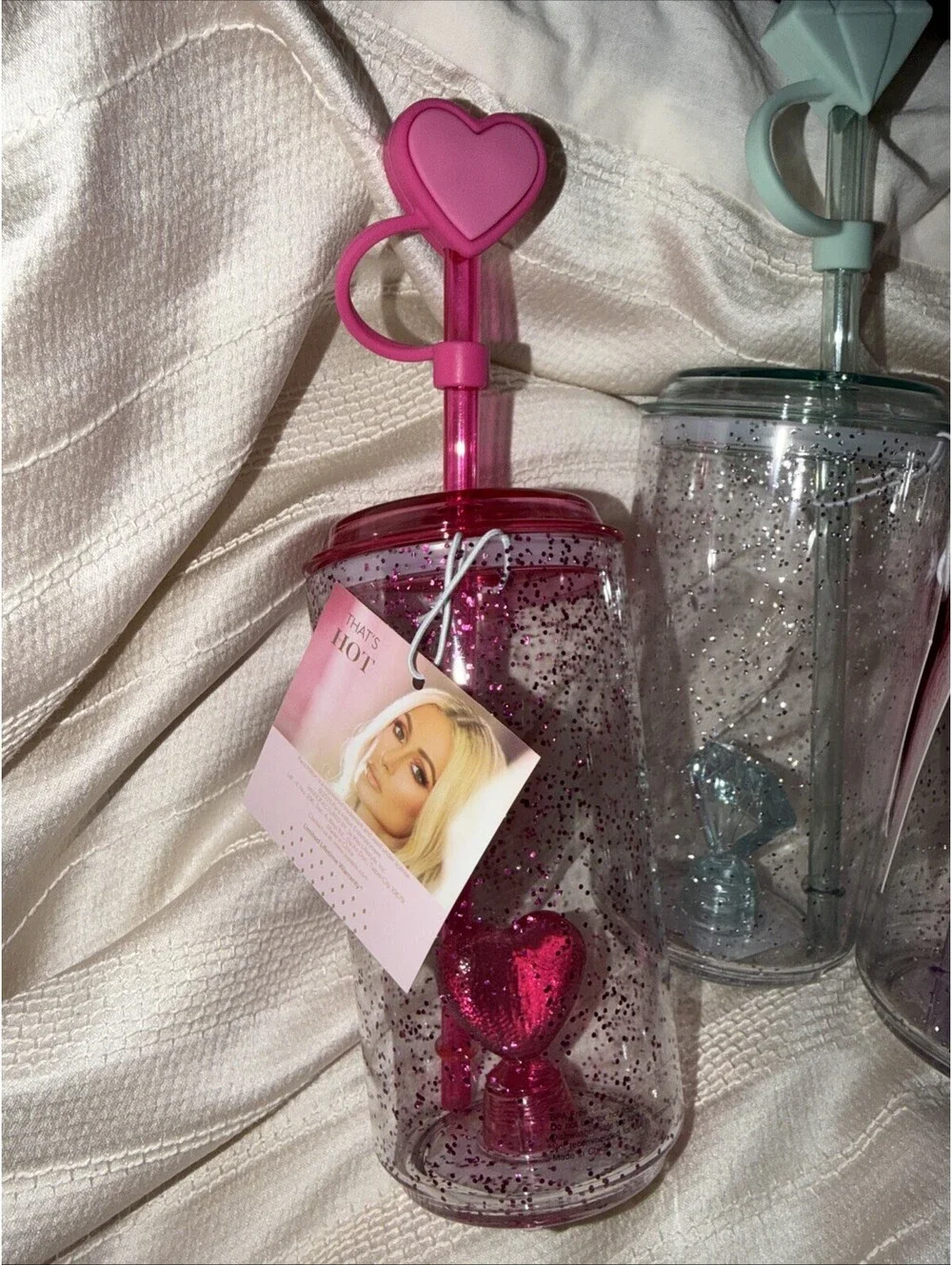 Paris Hilton 18 Ounce Glitter Sipper Set Of 4